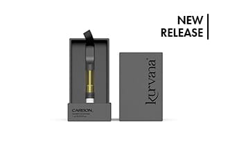 An image of Kurvana's newly released Carbon 21 collection Mango Mojito Badder cartridge.